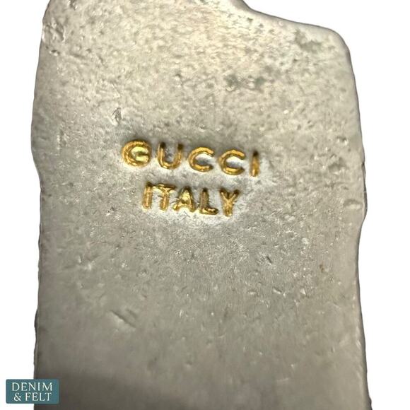 Gucci Vintage Boot Keychain Silver Brass Equestrian Style Made in Italy - Picture 9 of 15